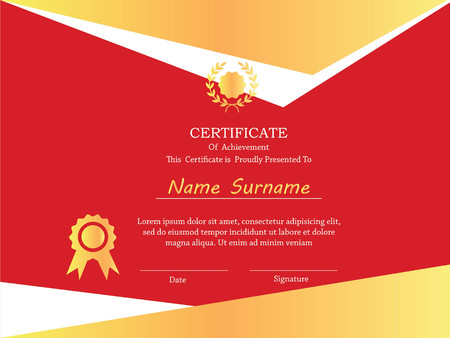 premium certificate template.vector illustration.のイラスト素材