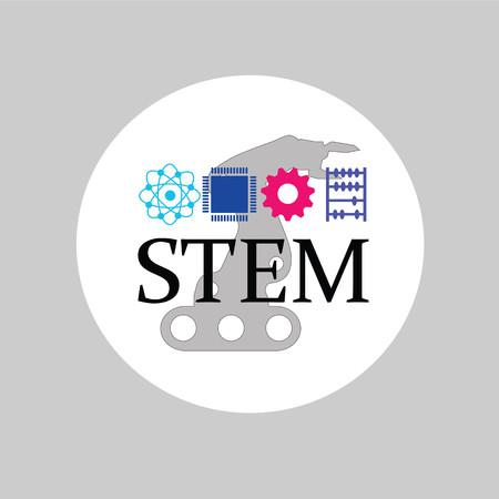 STEM education. Science, Technology, Engineering and Math education.のイラスト素材