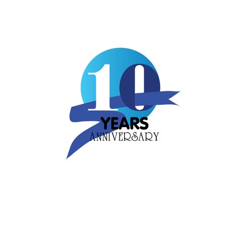 10 years anniversary.vector illustration.eps10.のイラスト素材