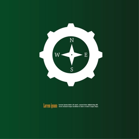 Compasses icon.vector illustration.のイラスト素材