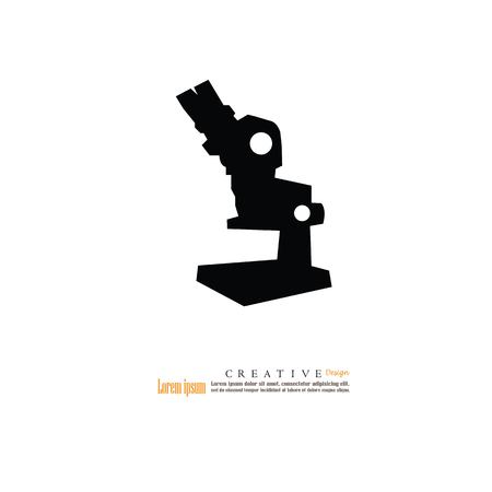 microscope icon.microscope.vector illustration.のイラスト素材
