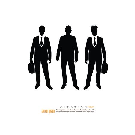 Business man icon. Business man with suit.vector illustrationのイラスト素材