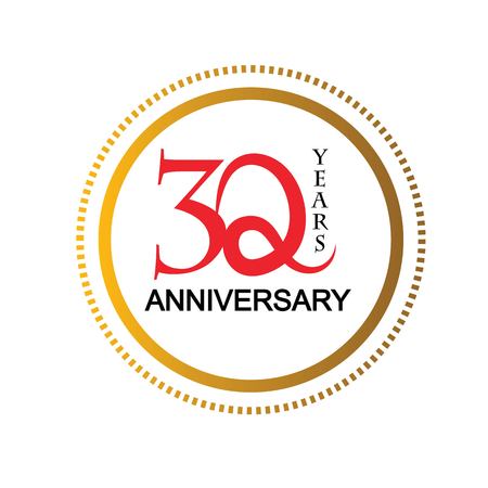 30 years anniversary.vector illustration.eps10.のイラスト素材