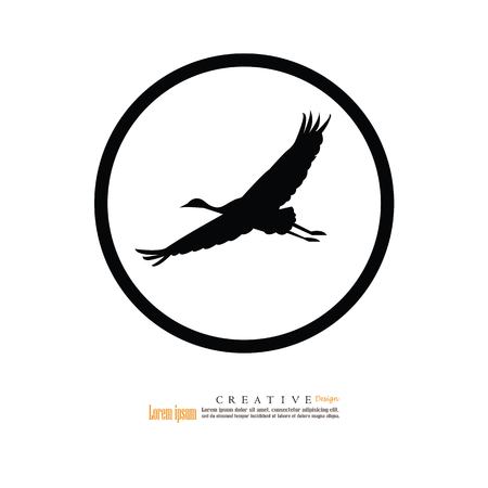 flamingo icon.vector illustration.のイラスト素材