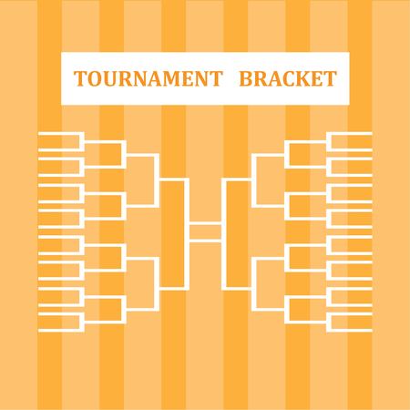 blank sport tournament bracket on  background.vector illustration.のイラスト素材