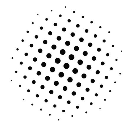 Halftone circles.halftone dot pattern.vector illustration.のイラスト素材