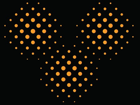 Halftone circles pattern.のイラスト素材