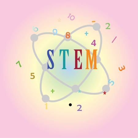 STEM education. Science, Technology, Engineering and Math education.vector illustration.