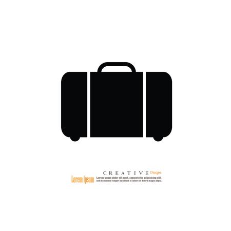 suitcase icon.vector illustration.のイラスト素材