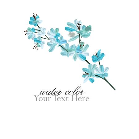 Sakura flower water colorのイラスト素材