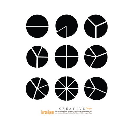 Simple business flat pie chart, vector illustration.のイラスト素材