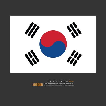 South Korea  national flag background texture.vector illustration.のイラスト素材