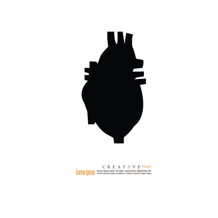 Heart icon vector illustration.のイラスト素材