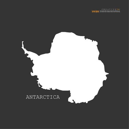 Antarctica map vector illustration.のイラスト素材
