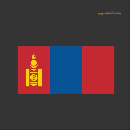 Mongolia national flag background texture.vector illustration.のイラスト素材