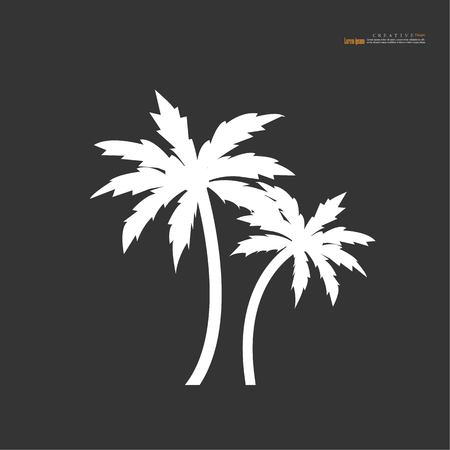 A coconut tree icon vector illustration.のイラスト素材