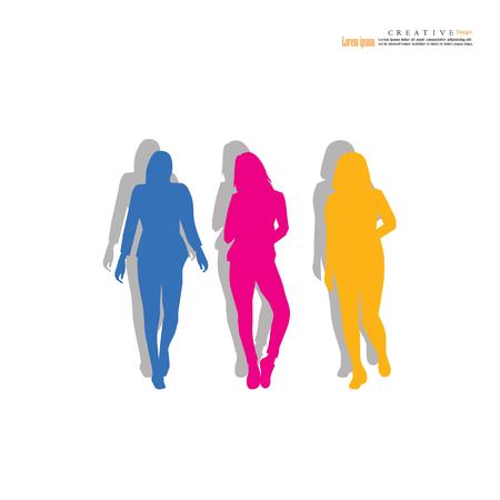 woman standing icon. vector illustration.のイラスト素材