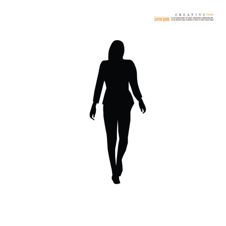 woman standing icon. vector illustration.のイラスト素材