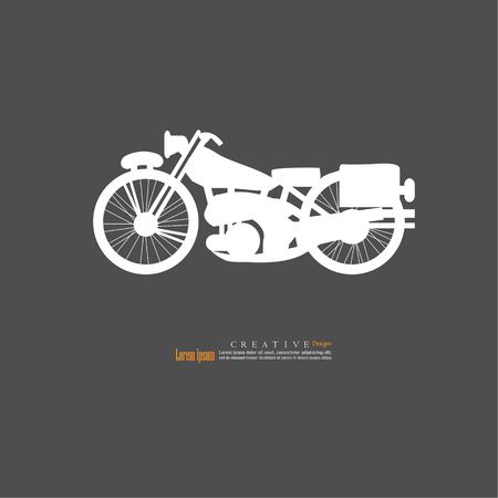 Motorcycle  icon. vector illustration.のイラスト素材