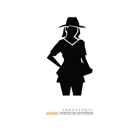 fashion icon.vector illustration.のイラスト素材