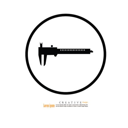 Vernier Caliper icon.vector illustration.のイラスト素材