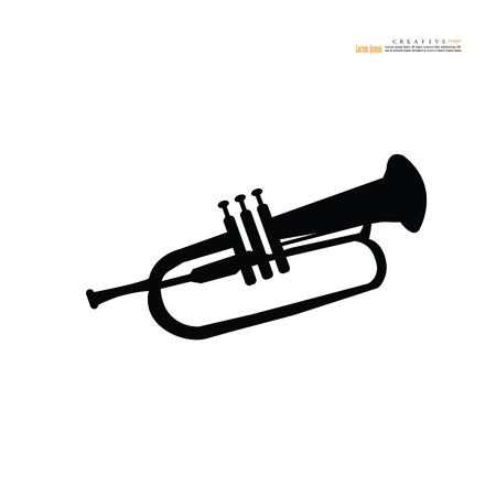 Music horn icon. Vector illustration.のイラスト素材