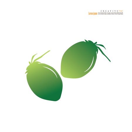 coconut  fruit icon.vector illustration.eps10.のイラスト素材