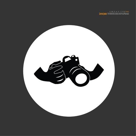 camera.digital photo camera   .vector illustrator.のイラスト素材