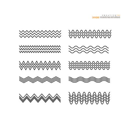 wave icon.vector illustration.のイラスト素材