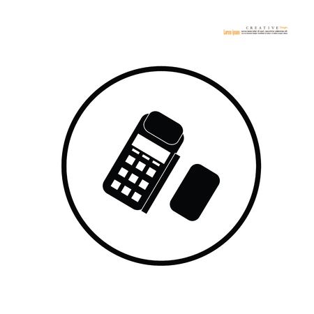 Credit card machine.vector illustration.のイラスト素材