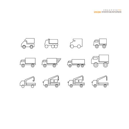 Truck icon.vector illustration.のイラスト素材
