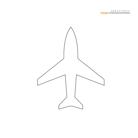 Plane icon. plane. Vector illustration.のイラスト素材