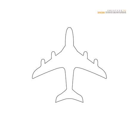 Plane icon. plane. Vector illustration.のイラスト素材