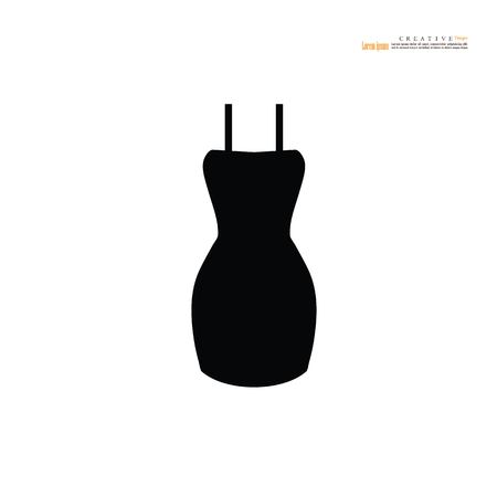 dress icon.garment icon. vector illustration.のイラスト素材