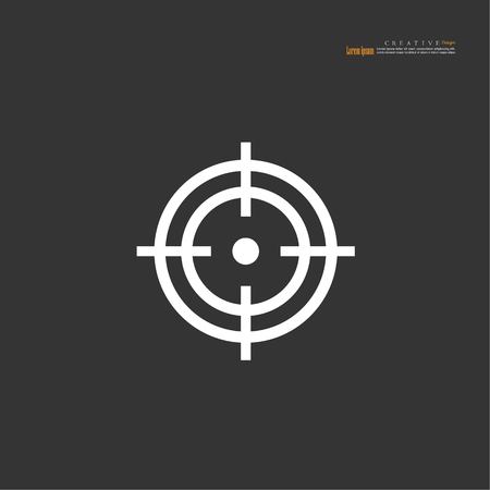 Target icon sign vector illustration.のイラスト素材