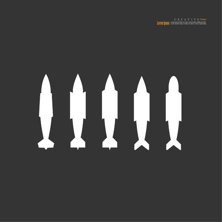 bomb Icon .Vector illustration.のイラスト素材