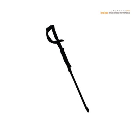 Sword icon.vector illustration.のイラスト素材