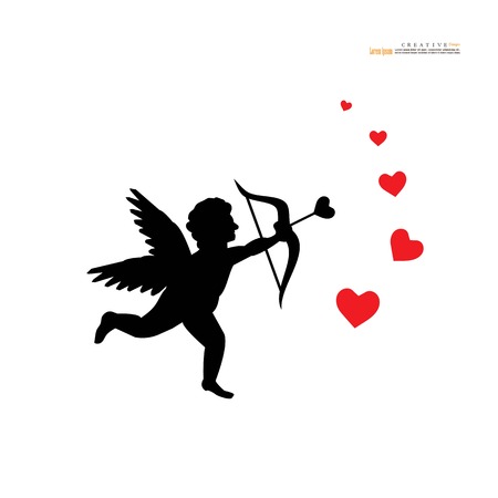 cupid icon.vector illustration.のイラスト素材