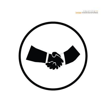 Handshake  icon.business concept.vector illustration.eps10.のイラスト素材