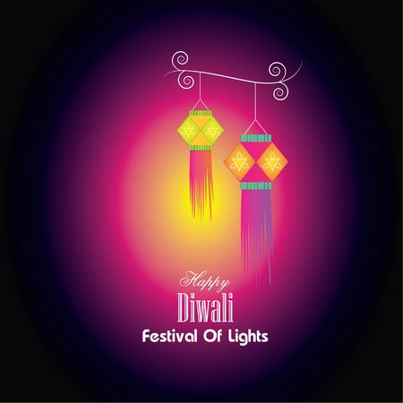 diwali festival background.Indian festival for diwali celebration.vector illustration.のイラスト素材