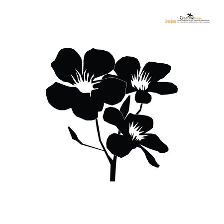 flower icon on white background.のイラスト素材