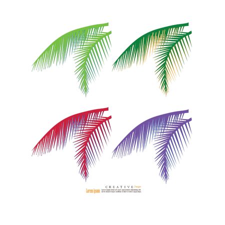 coconut  tree icon on white background.vector illustration.eps10.のイラスト素材