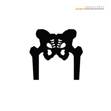 Backbone icon on white background.spinal cord backbone vector.Vector illustration.のイラスト素材
