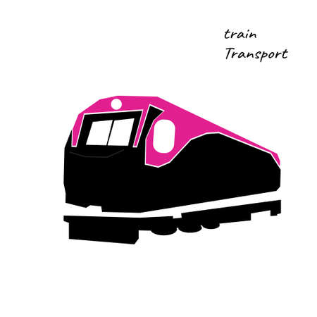 Train icon on white backgroundのイラスト素材