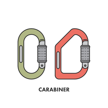 Line icons trees in color. のイラスト素材