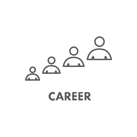 Line icon successful career.のイラスト素材
