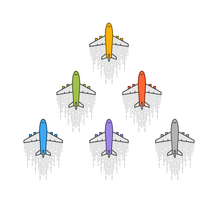 Cool vector icon aircraft. Symbol travel and journey. Vector aircraft on a white background.のイラスト素材
