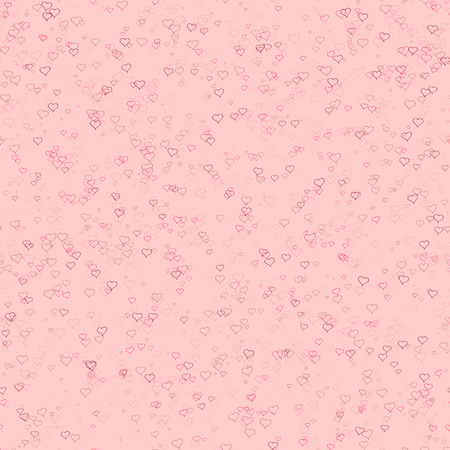 red small hearts vector seamless background
