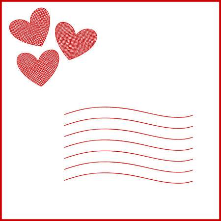 Valentine's Day Greeting card, vector illustrationのイラスト素材