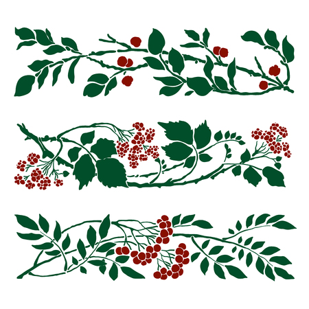 flower design, Art Deco vintage style illustrationのイラスト素材